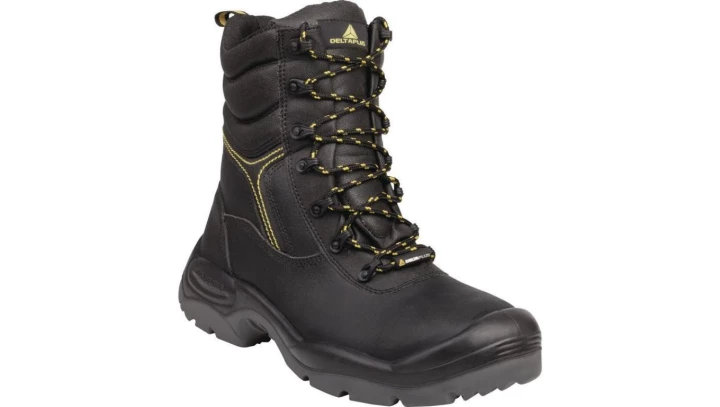 Buty robocze ze skórzany krupon barwiony gładki amagnetyczne S3 SRC kolor czarny rozmiar 46 CALYPS3NO46