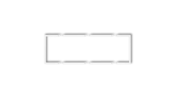 Ramka wypełniająca potrójna serii DECO biały DRW-3