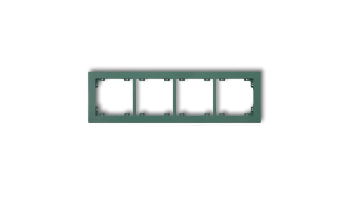 DECO Ramka poczwórna DECO Pastel Matt szmaragdowy 51DR-4