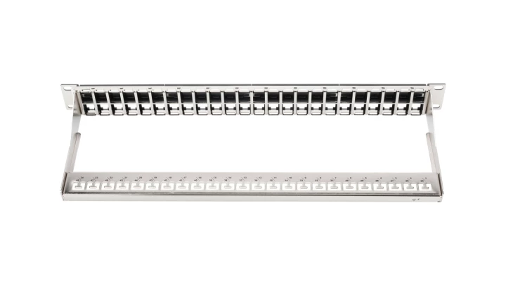 Patch panel pusty 19 cali 48x1U keystone 1U czarny (RAL 9005) DN-91424