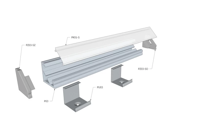 Profil P03 surowy P03-2M-AL /2m/