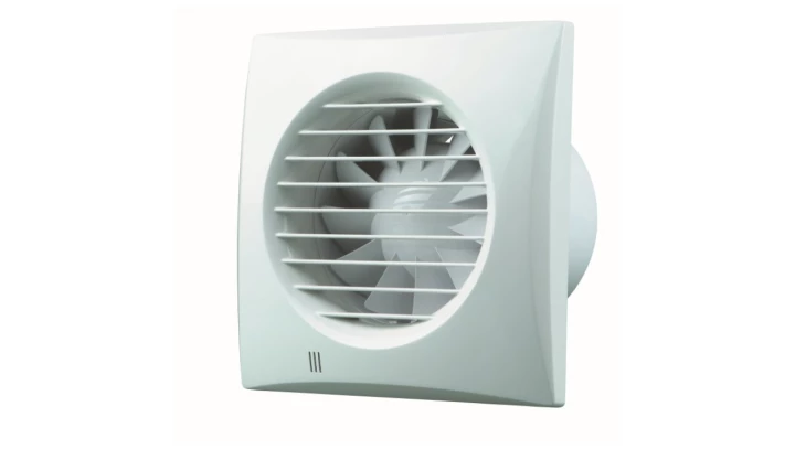 Wentylator osiowy 125mm higrostatem chrom 125QUIETMILDDUOTH