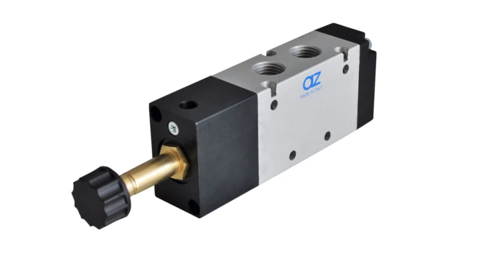 Pneumatyczny elektrozawór z powrotem sprężyną 5/2 Gwint 1/8 521 ME