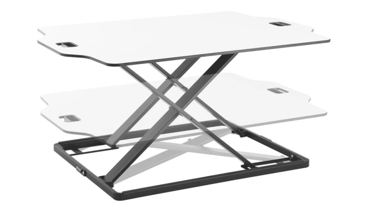 Ergonomiczna nakładka na biurko powierzchnia robocza: 795x540mm regulowana na stojąco/siedząco DA-90382