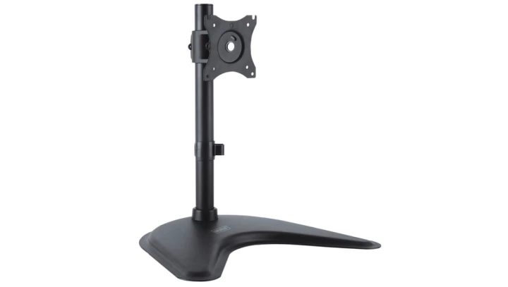 Stojak biurkowy pojedynczy 1xLCD max 27 cali max obciążenie 15kg uchylno-obrotowy 360st(PIVOT) DA-90346
