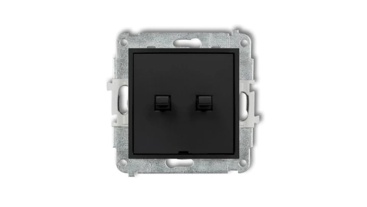 MINI Łącznik świecznikowy w stylu amerykańskim czarny mat 12MWPUS-2