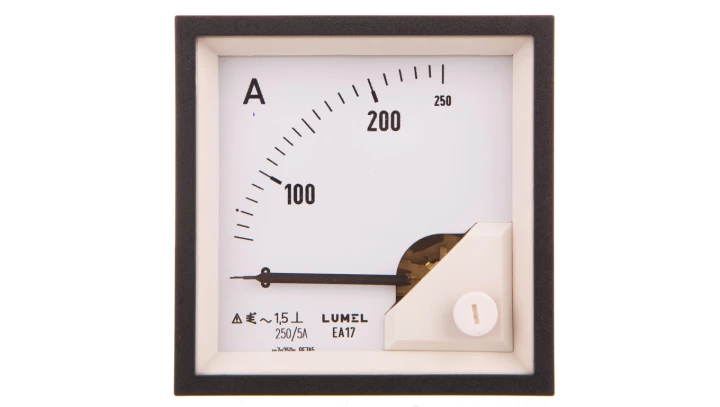 Amperomierz analogowy 72x72 N :IP52 E419:zakr.pom. 250A 250/5 EA17N E41900000000