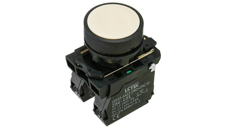 Przycisk pulpitowy IP54 kolor biały EBSA5-AA15 1NO+1NC W LC-Tec 5902838490709