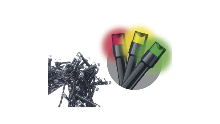 Lampki choinkowe XMAS multi/classic różne tryby 3,6W 80LED 8m IP44 multikolor ZY1450