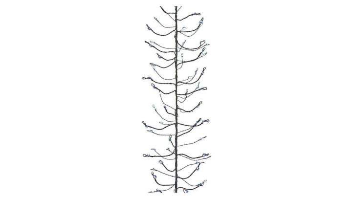 Lampki choinkowe XMAS ZYK 3,6W 288LED 2,4m IP20 zimny biały ZY2040T