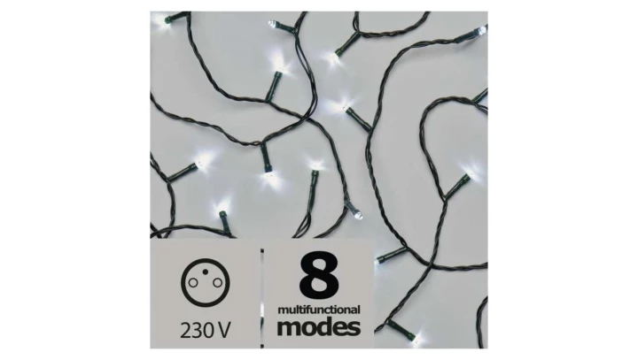 Lampki choinkowe XMAS ZYK 3,6W 80LED 8m IP20 zimny biały ZY2015