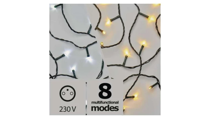 Lampki choinkowe XMAS ZYK 3,6W 100LED 10m IP20 zimny/ciepły biały ZY2011