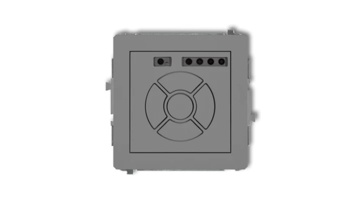 DECO Sterownik roletowy elektroniczny (przycisk strefowy) szary mat 27DSR-5