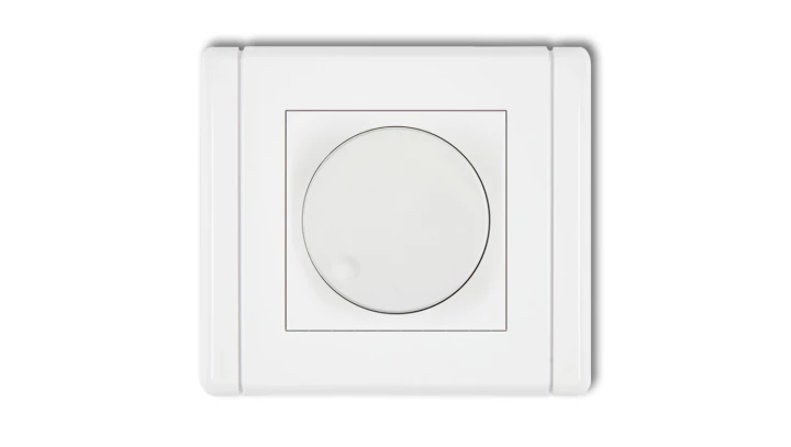 FLEXI Elektroniczny regulator oświetlenia przyciskowo-obrotowy do lamp LED biały FRO-2