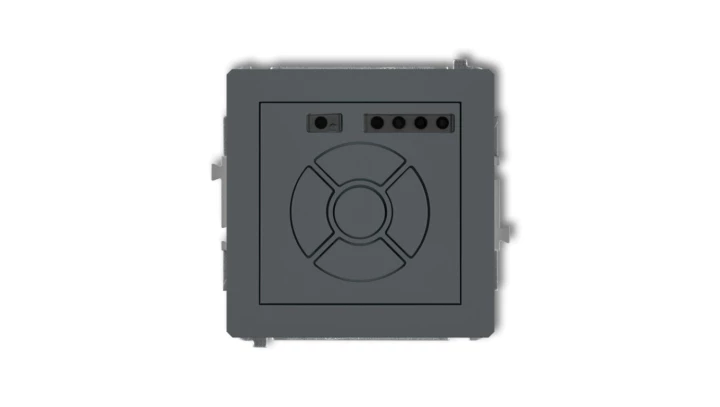 DECO Sterownik roletowy elektroniczny (sterowanie lokalne) grafitowy mat 28DSR-1