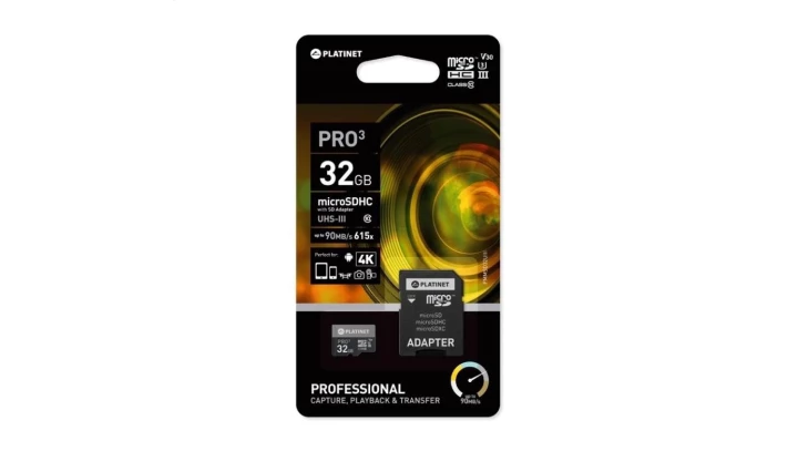 MicroSDhc secure digital + adapter sd 32gb class10 uiii 90mb/s 44003 PMMSD32UIII