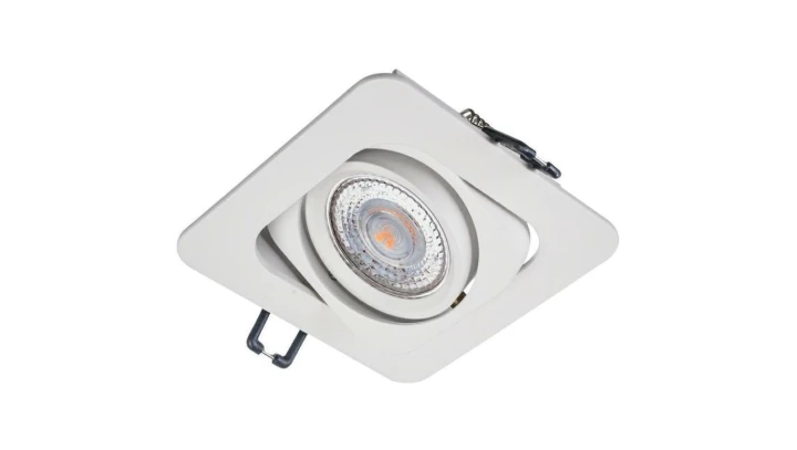 Oprawa KORAL kwadrat biała matowa regulowana