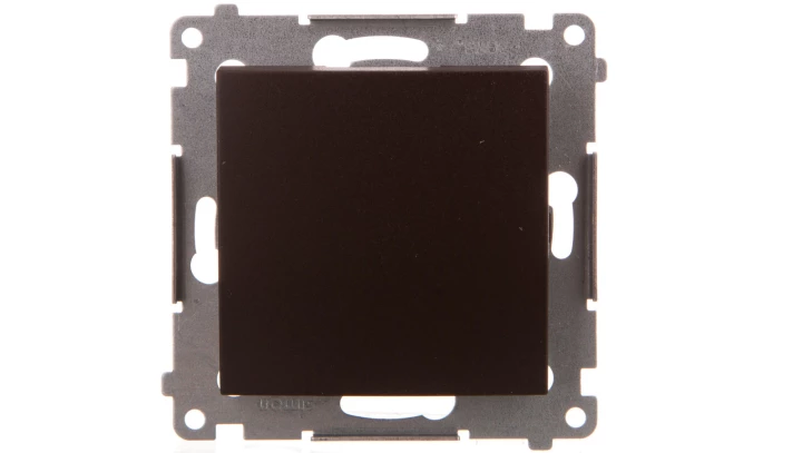 Simon 54 Przycisk pojedynczy zwierny brąz mat DP1A.01/46