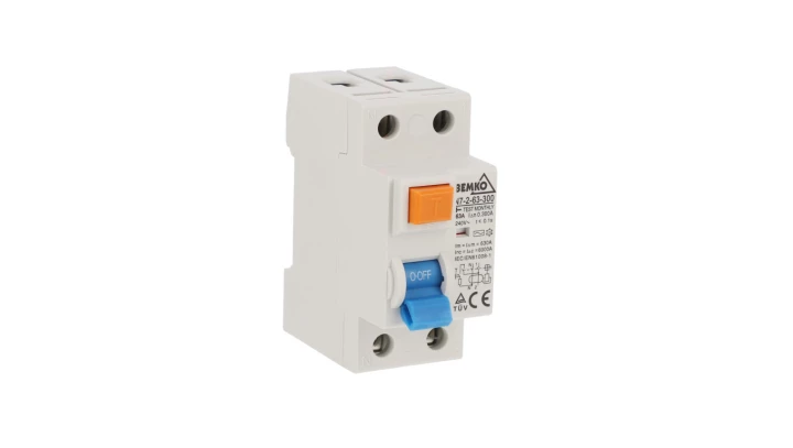 Wyłącznik różnicowoprądowy AC 2P 63A 300mA A05-N7-2-63-300
