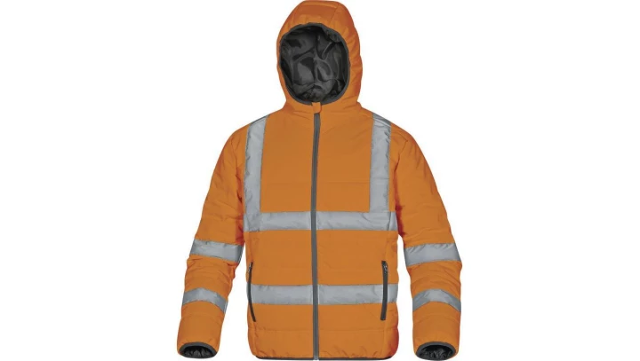 Kurtka puchowa pikowana ostrzegawcza kolor pomarańczowy rozmiar XL DOOHVORXG