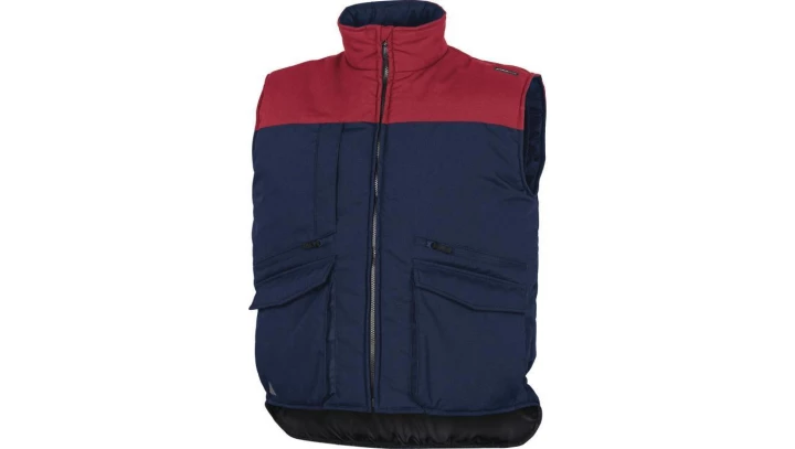 Kamizelka z wieloma kieszeniami z poliestru i bawełny kolor granatowo-czarny rozmiar XXL SiER2BRXX