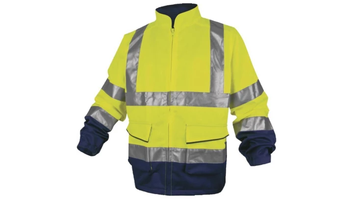 Ostrzegawcza bluza robocza z poliestru i bawełny kolor żółto-granatowy rozmiar 3XL PHVE2JM3X