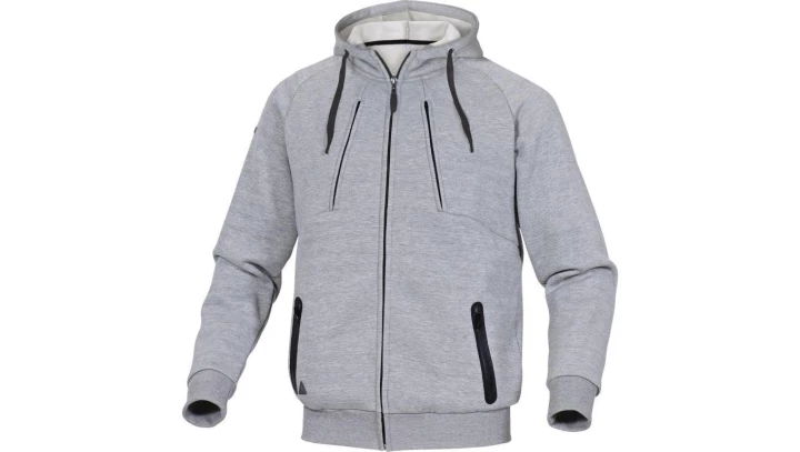 Bluza z molton poliestru/bawełna kolor szary rozmiar XXL ANziOGRXX