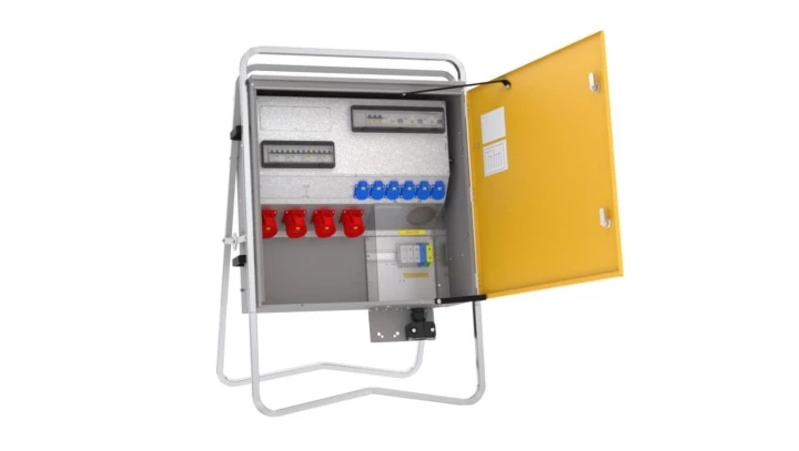 Rozdzielnica budowlana elBOX-XL Z125-004006 IP44 zaciski 5x95 mm2, gn. 6xGK 230V 16A, 4xCEE 32A, 3xRCCB 76551010