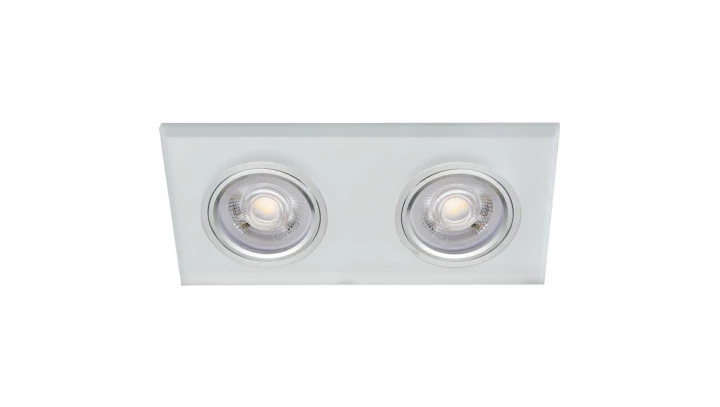 Oprawa szklana GLASSO-2k-f szron podwójna ścięte kanty premiumled