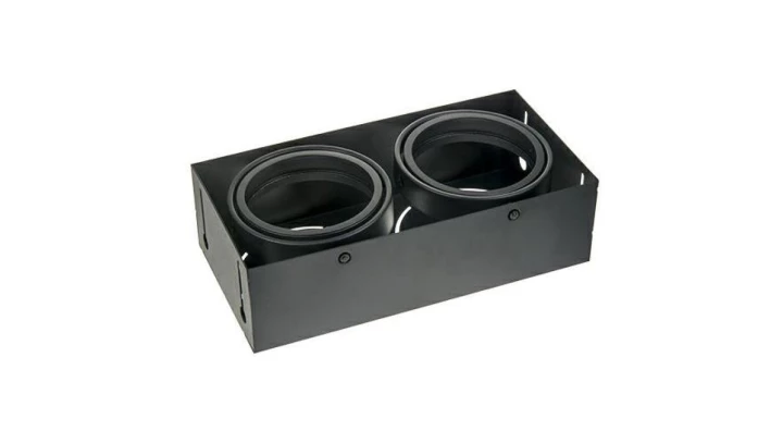 Oprawa wpuszczana FRAMENO 2xAR111 czarna PREMIUM trimeless bez ramki ES111 QR111