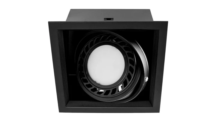 Oprawa VIENA 1xAR111 czarna matowa wpuszczana