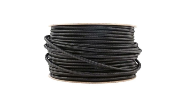 Kabel PREMIUM 2 żyłowy czarny 2x0,75mm2 przewód w oplocie - 100m