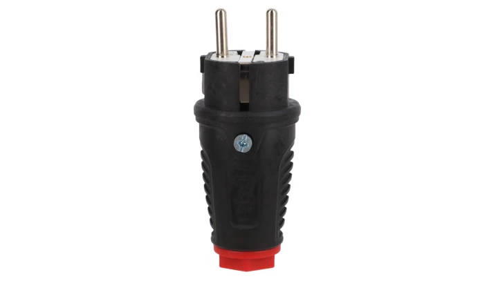 Wtyczka gumowa 16A 2P+Z 230V SCHUKO VDE IP54 /guma-poliamid/ TAURUS2 0511-sr