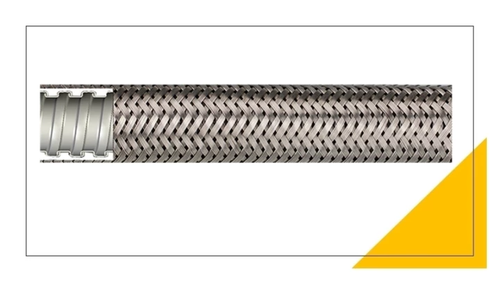 Peszel elastyczny z oplotem ze stali nierdzewnej Anaconda Multiflex typ SLB 1/2 107.716.2 /30m/