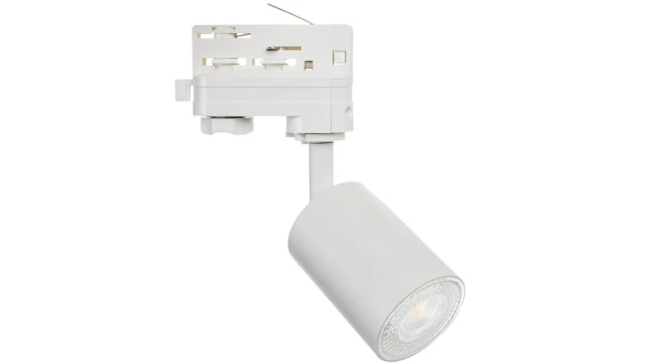 Lampa SIENA-Track-ALU-W/W-3F biała z białym przegubem 1xgu10 LUXsystem-3F (na szynę trzyfazową)
