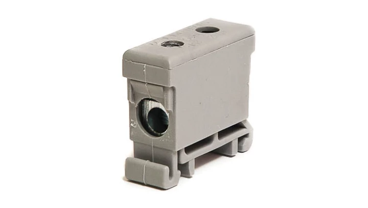 Złączka szynowa gwintowa al/cu 16mm2 szara WLZ-35P/16SZ