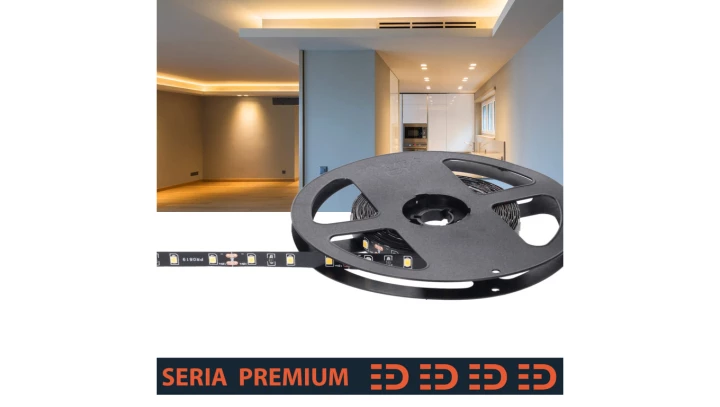 Taśma Premium 12V Black 60led 3000K SMD2835 (5)