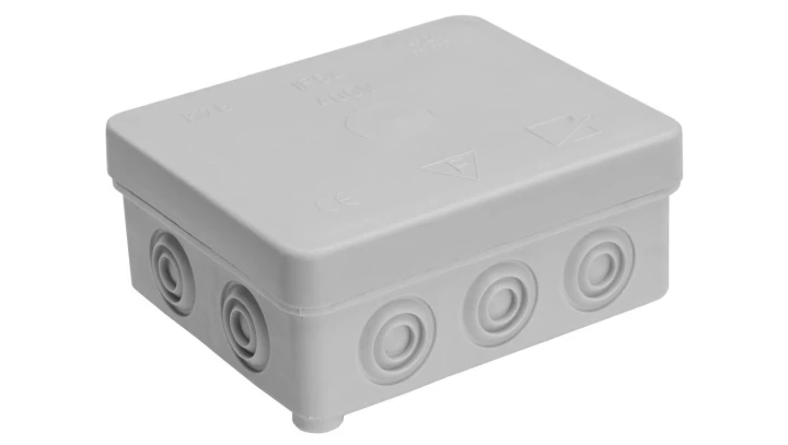 Puszka natynkowa, materiał-polietylen, kolor RAL7035, IP54, 380V, 10 wyjść K78/T