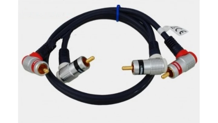 Kabel 2RCA kątowe-2RCA kątowe digital RKD240 /0,5m/