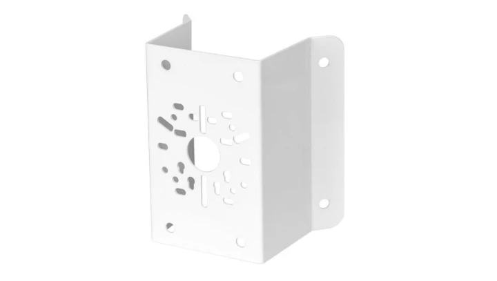 Stalowy uchwyt narożny adapter do kamer kopułowych tubowych i obrotowych biały GL-229-WH 21019