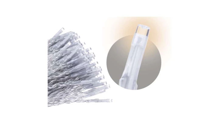 Lampki choinkowe sople XMAS icicle REMOTE TIMER 6W 300LED 5m IP44 ciepły biały ZY1906