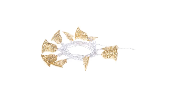 Ozdoby świąteczne dzwonki XMAS garland TIMER 0,6W 10LED 1.35m IP20 ciepły biały ZY1970