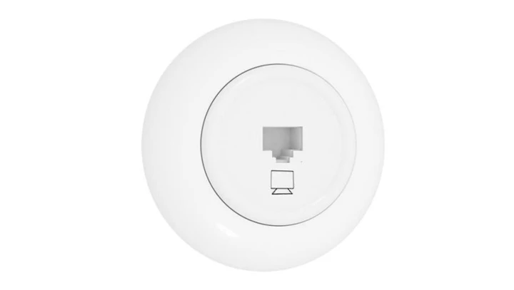 Premiumlux RETROLINE Gniazdo komputerowe 1 x RJ45 z ramką białe