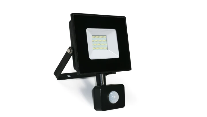 Naświetlacz LED 50W 4000LM 6000K 120st IP44 PIR czujnik HFL150CS