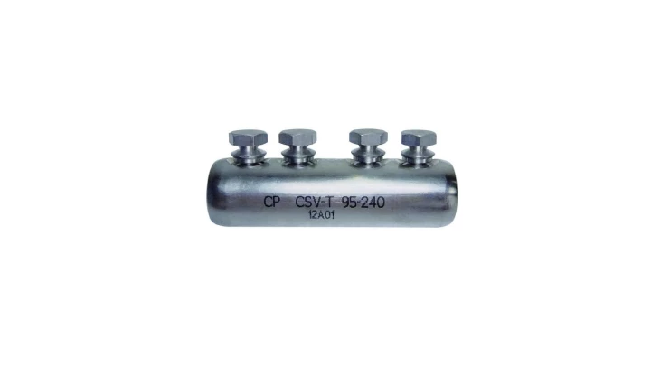 Złączka śrubowa Al-Cu z przegrodą cynowana do 1kV CSV-T 95-240 266811