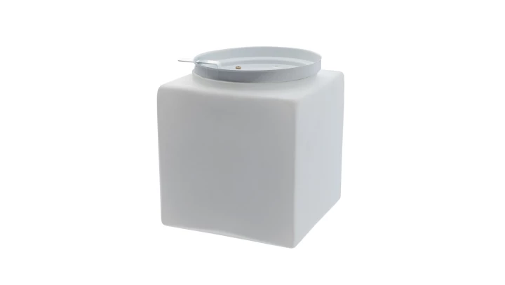PLAFON G-8, E27, 60W, biała-stal malowana proszkowo, klosz matowy-szkło, IP20 G01 G-8