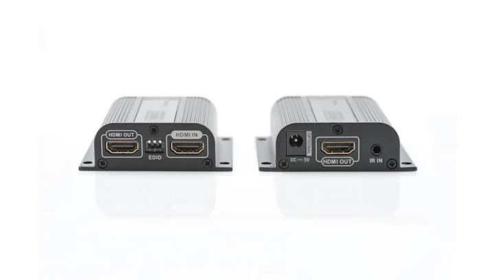 Przedłużacz/Extender HDMI do 50m po skrętce Cat.6/7 UTP 1080p 60Hz FHD HDCP 1.2 IR audio (zestaw) DS-55100-1