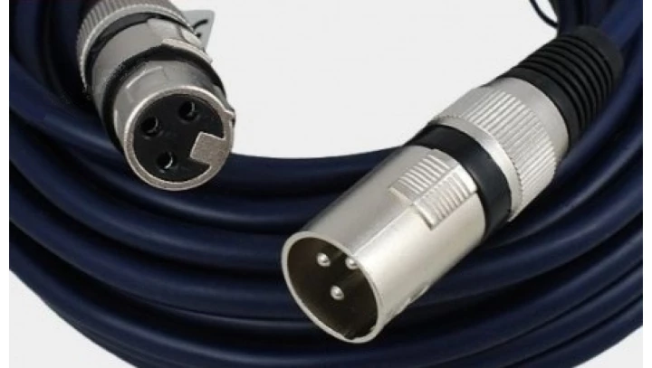 Profesjonalny kabel mikrofonowy studyjny/estradowy gniazdo XLR 3P Canon / wtyk XLR 3P Canon MK06 /2,0m/