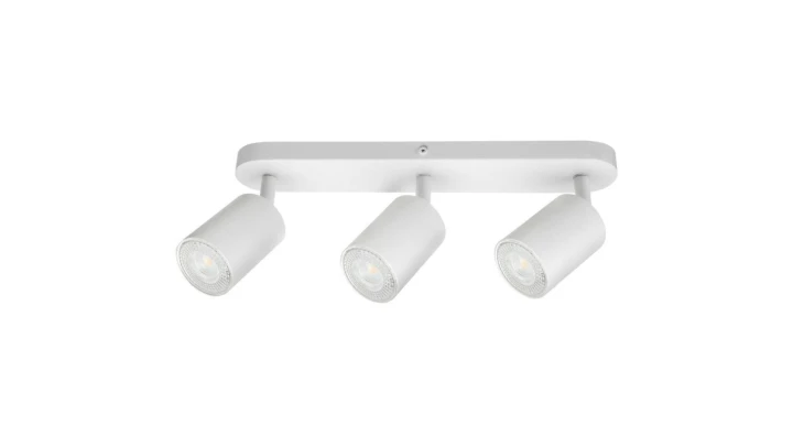 Lampa Oprawa SIENA-ALU-W/W 3xgu10 biała z białym przegubem