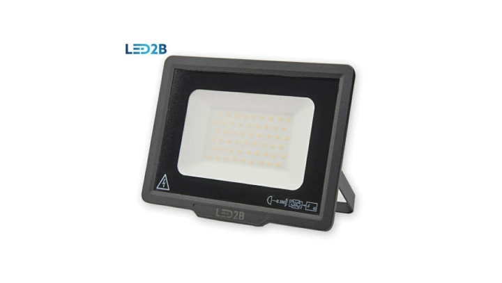 Naświetlacz oprawa led MH 50W czarny 3000K ciepła biała 4000lm